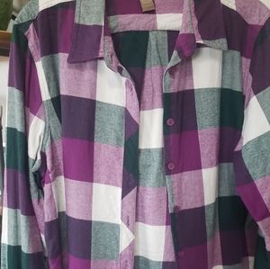 Flannel shirt, bright plaid